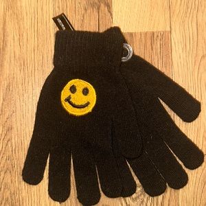 Urban Outfitters smiley face gloves
